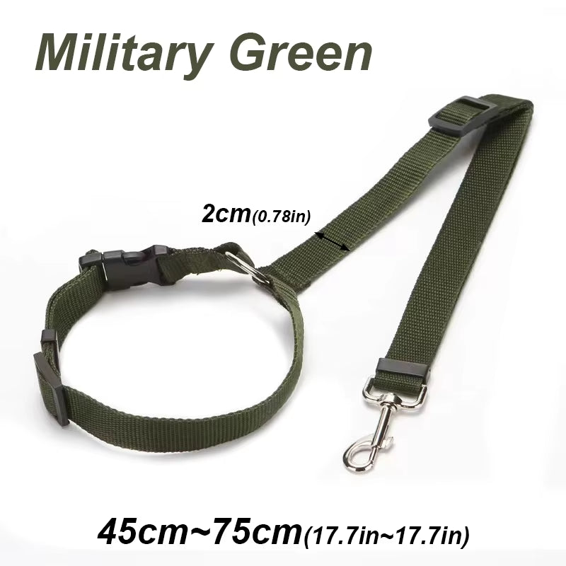 2 in 1 Pet Car Seat Belt Durable Nylon Dog Leash Backseat Dog Harness Lead Clip Safety Lever Traction Dog Collars Accessoires