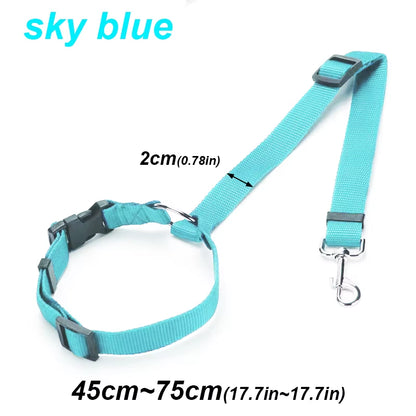 2 in 1 Pet Car Seat Belt Durable Nylon Dog Leash Backseat Dog Harness Lead Clip Safety Lever Traction Dog Collars Accessoires