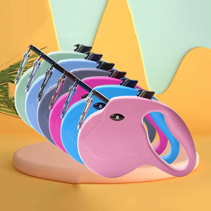 5M Dog Leash Automatic Retractable Nylon Traction Rope Belt Pet Walking Lead Roulette Leash Puppy Running Lead Extension Product