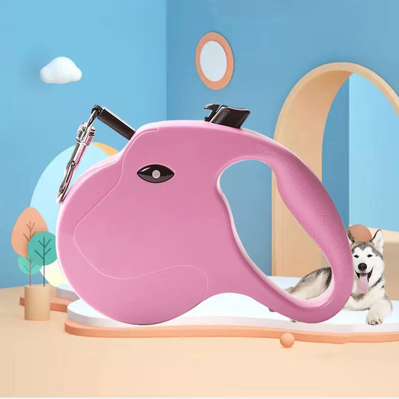 5M Dog Leash Automatic Retractable Nylon Traction Rope Belt Pet Walking Lead Roulette Leash Puppy Running Lead Extension Product