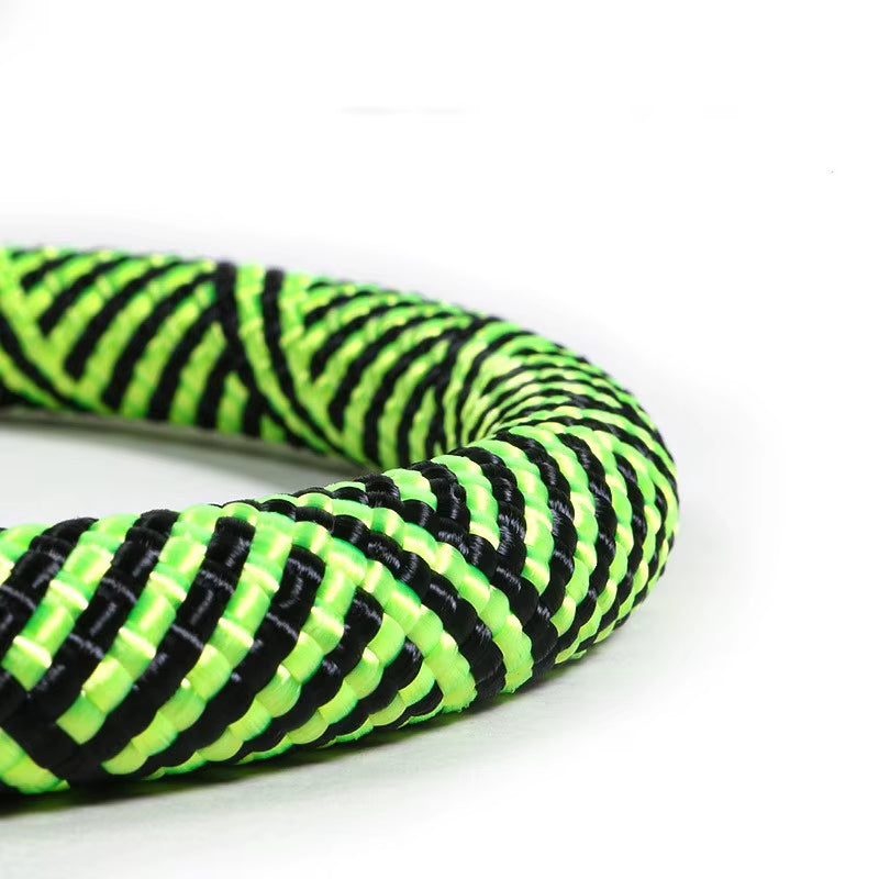 Nylon Weave Three Heads One Drag Three Dog Leash round Rope Pet Traction Belt Dog Chain Strong Safety Dog Lead Leash Foam Handle