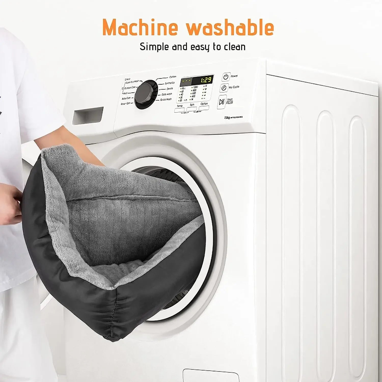 Dog Beds for Large Dogs, Washable Pet Bed Mattress Comfortable, Warming Rectangle Bed for Medium and Large Dogs, Cat Pets