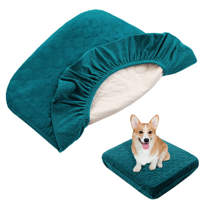 Waterproof Dog Bed Covers Replacement Washable Pet Hair Easy to Remove, Dog Pillow Cover Quilted, Bed Cover for Dog/Cat