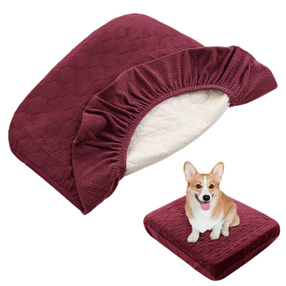 Waterproof Dog Bed Covers Replacement Washable Pet Hair Easy to Remove, Dog Pillow Cover Quilted, Bed Cover for Dog/Cat