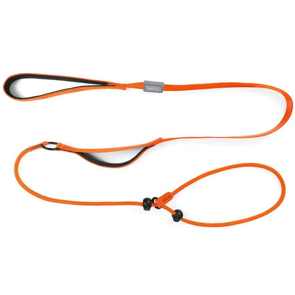 Nylon Slip Lead Dog Slip Leash and Collar Dog Training Leash with Double Handle Heavy Duty Dog Lead No Pull Puppy Walking Leash